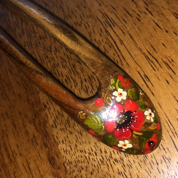 Ash Wood Hair fork Hairpin - Picture 7 of 8